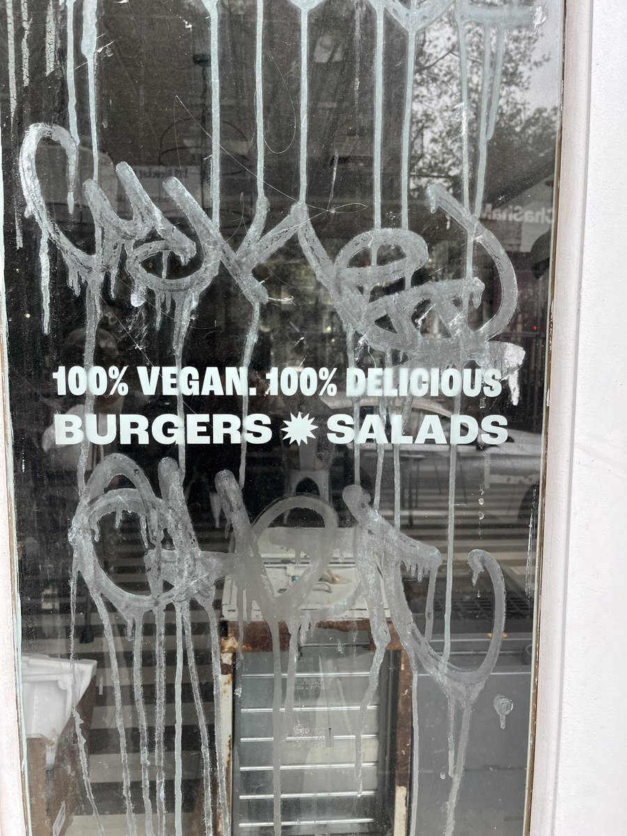 uou mean to tell me the 100% vegan burgers and salads closed???