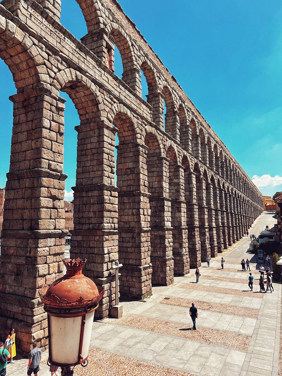 The Roman aqueduct of Segovia is insane. My picture can’t do it justice. And when the Romans built this, they didn’t even use cement or mortar! (I listen to the tour guide lol)