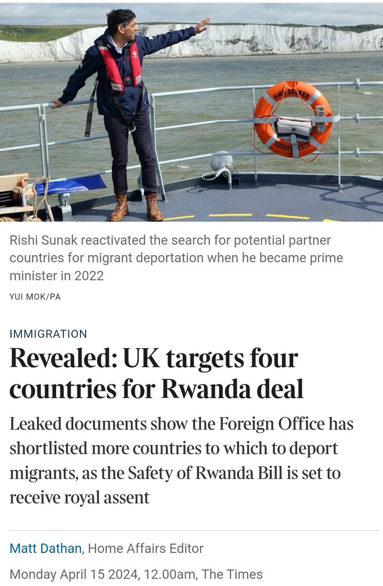 The British are offering 150,000 pounds for each illegal refugees expelled, to Armenia, Ivory Coast, Costa Rica and Botswana, in a third-country asylum processing deal. About £5 billion will be allocated for this plan!! The concept of “safe third country” is defined with