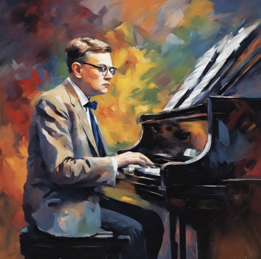 Shostakovich Piano Concerto No 2 , The Second movement : A pure magic ,  when I listen to The Second Movement Andante I am full of tears and moved into wordless languishness by the music Shostakovich composed this music in celebration of 19th birthday of his son Maxim who later