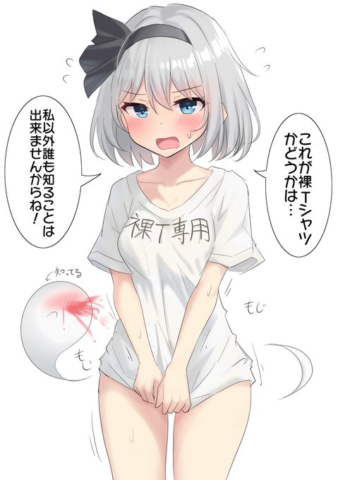 シュレディンガーの裸Tシャツ妖夢ちゃん 