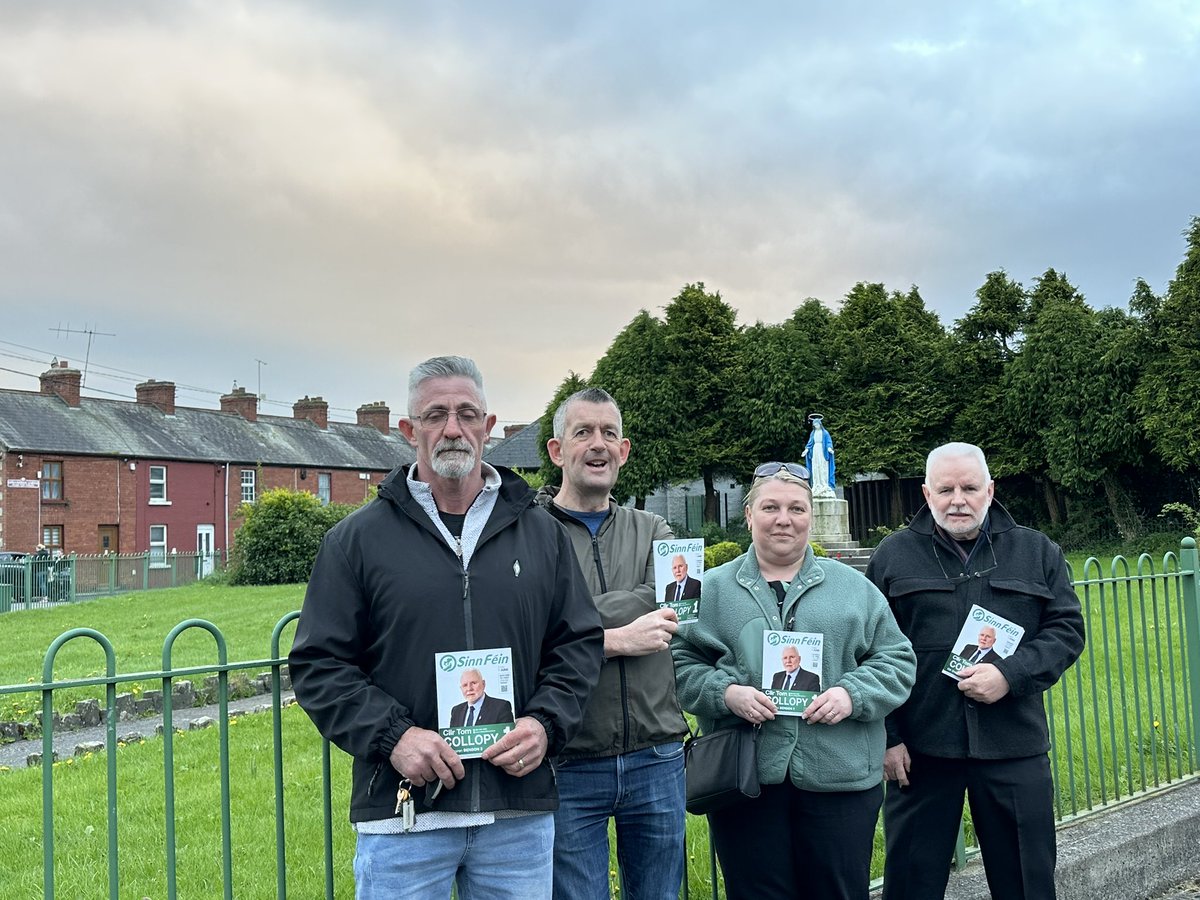 Always great to be in St Marys Park - great chats and conversations as usual - the houses we missed we will be calling again soon. With Local election candidate Cllr. Tom Collopy SF @paul_gavan for Europe #Maurice4Mayor ChangeStartsHere