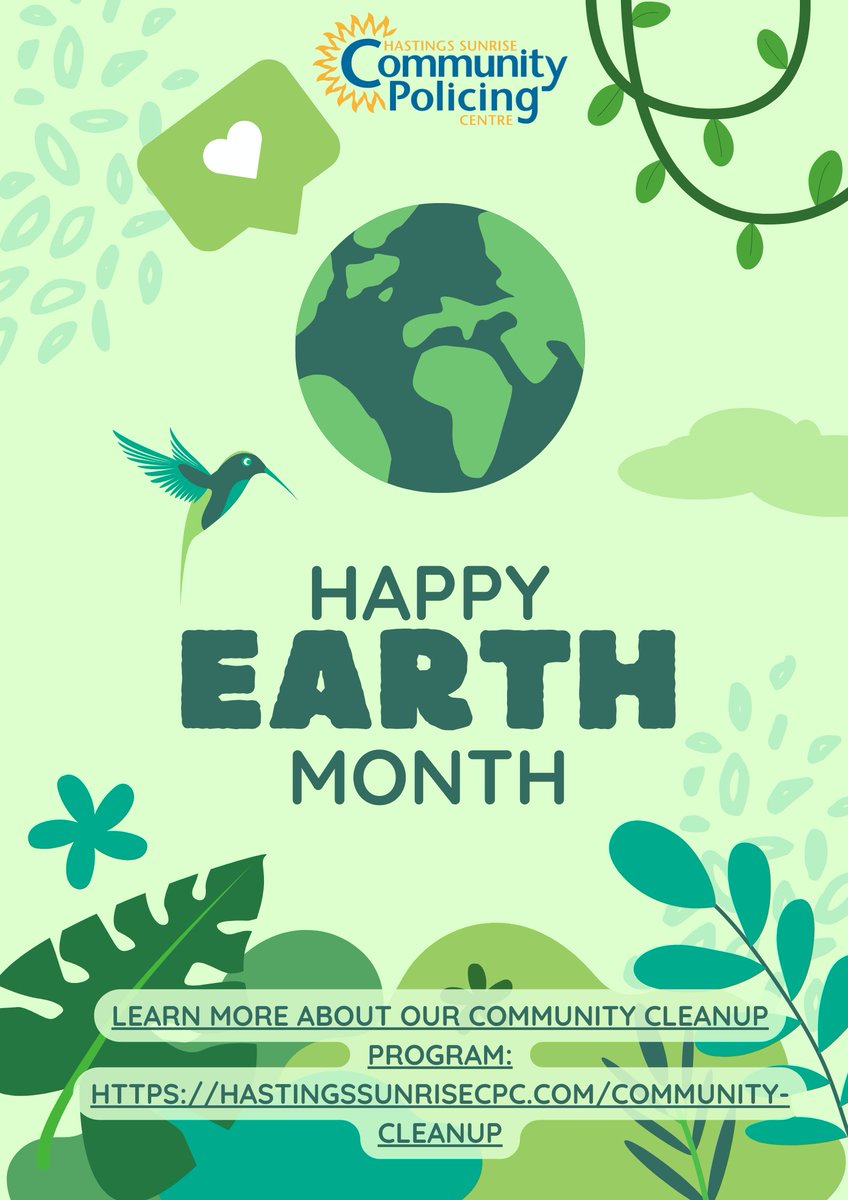 Let's give Mother Earth some love 🌎 Participate in the @CityofVancouver Adopt A Block campaign until May 12. Come by our office to obtain a bag of equipment and host your own cleanup party 🎉 Or join our cleanups on Saturdays. Find the dates here: hastingssunrisecpc.com/community-clea…