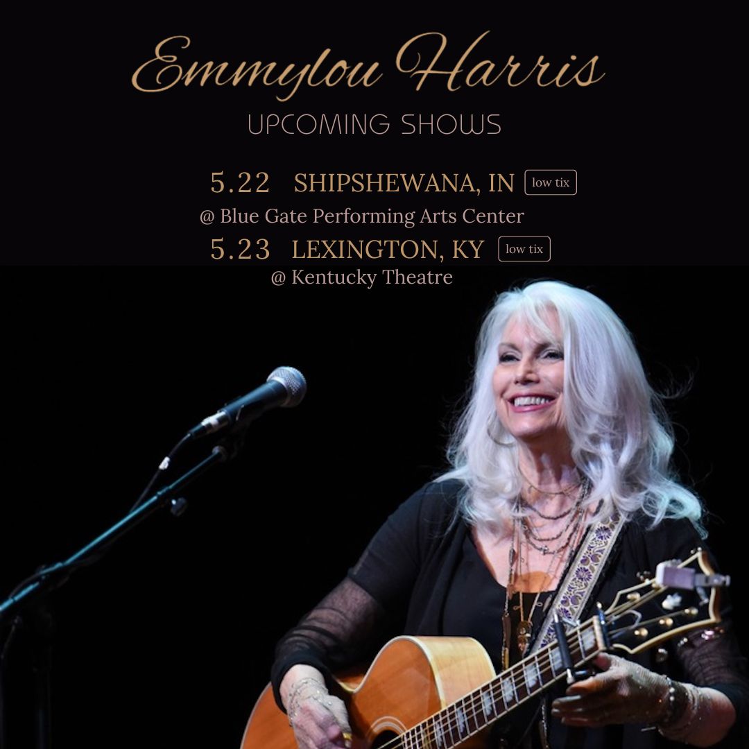 Get your tickets to see Emmylou on tour next month before they sell out! emmylouharris.com/tour