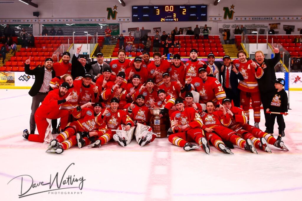Calgary_Canucks's tweet image. The Canucks have won their tenth AJHL championship and have claimed their spot at the 2024 Centennial Cup in Oakville, Ontario. 

Recap - buff.ly/4aIjJfY