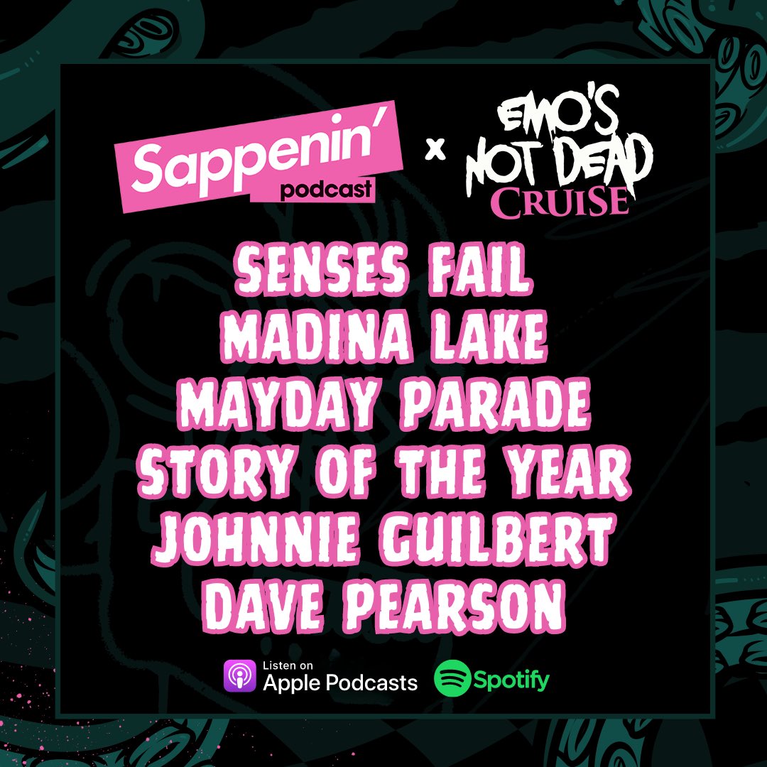 Episode 277: @EmosNotDead Cruise 🖤 Set sail on a sea of tears, as we talk on a boat with @SensesFail @MaydayParade @StoryOfTheYear @DaveLaceyDrums @JohnnieGuilbert and @MadinaLake 🚢 🔗 shorturl.at/bzDEF shorturl.at/admSW