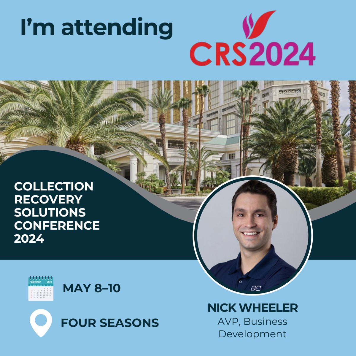 EverChain's tweet image. EverChain's AVP Nicholas Wheeler is attending hashtag#CRS2024 in Las Vegas. Schedule a meeting with Nick today: hubs.la/Q02tnhlw0

hashtag#DebtSales hashtag#LasVegas