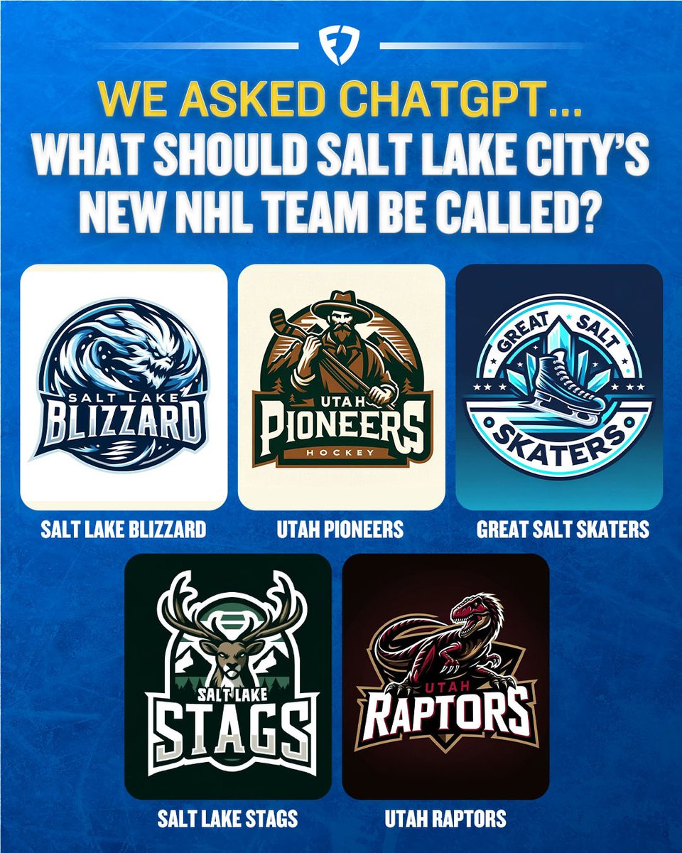 @FriedgeHNIC ARIZONA COYOTES ➡️ SALT LAKE CITY What should the relocated NHL team be called? 🤔