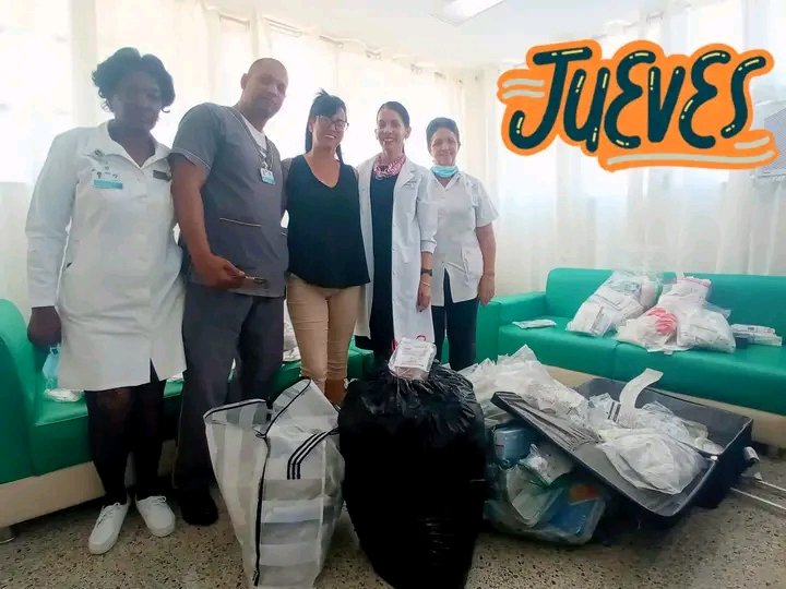 🏥 | Agradecemos la colaboración del Hotel Grand Memories Varadero en la donación de insumos médicos al Hospital Faustino Pérez,
#CubaUnica 🇨🇺 #GenteQueSuma