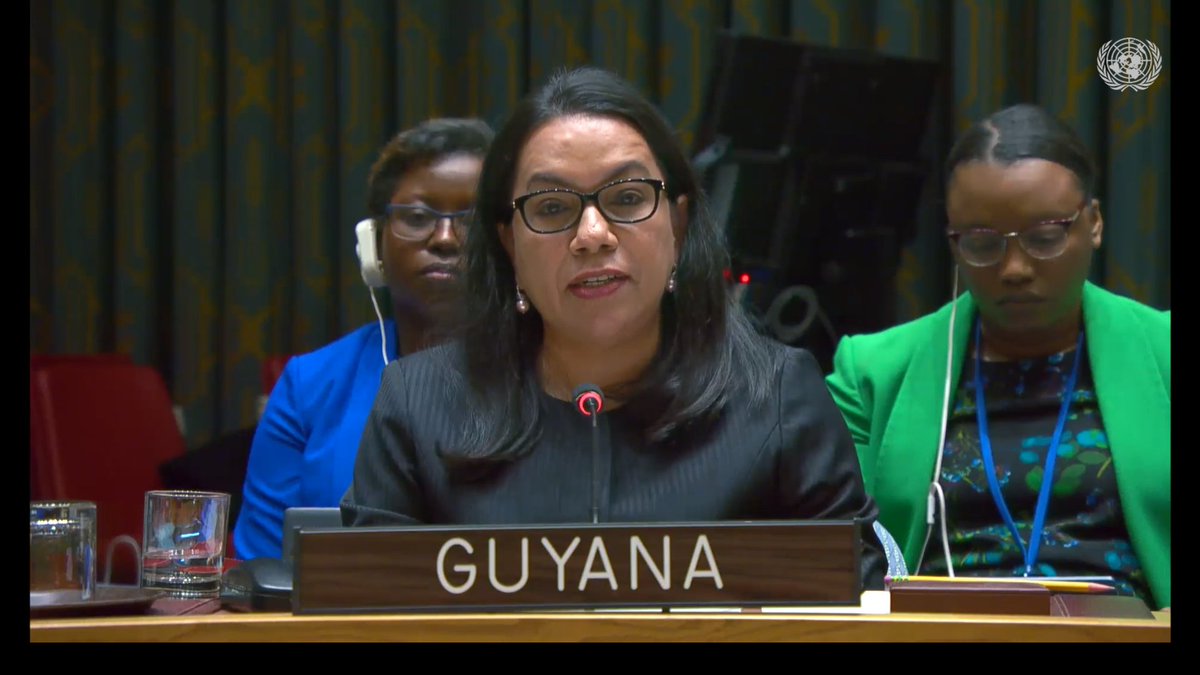 Statement delivered by H.E. Carolyn Rodrigues-Birkett, Permanent Representative of Guyana to the UN, at Security Council Open Debate held under the agenda item 'The situation in the Middle East, including the Palestinian question' Read full text: minfor.gov.gy/un-security-co…