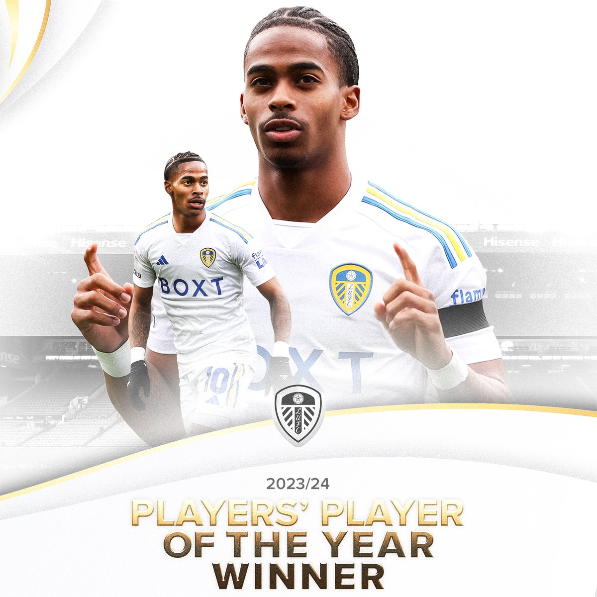 🏆 Leeds United's 23/24 Players' Player of the Year is... Crysencio Summerville!