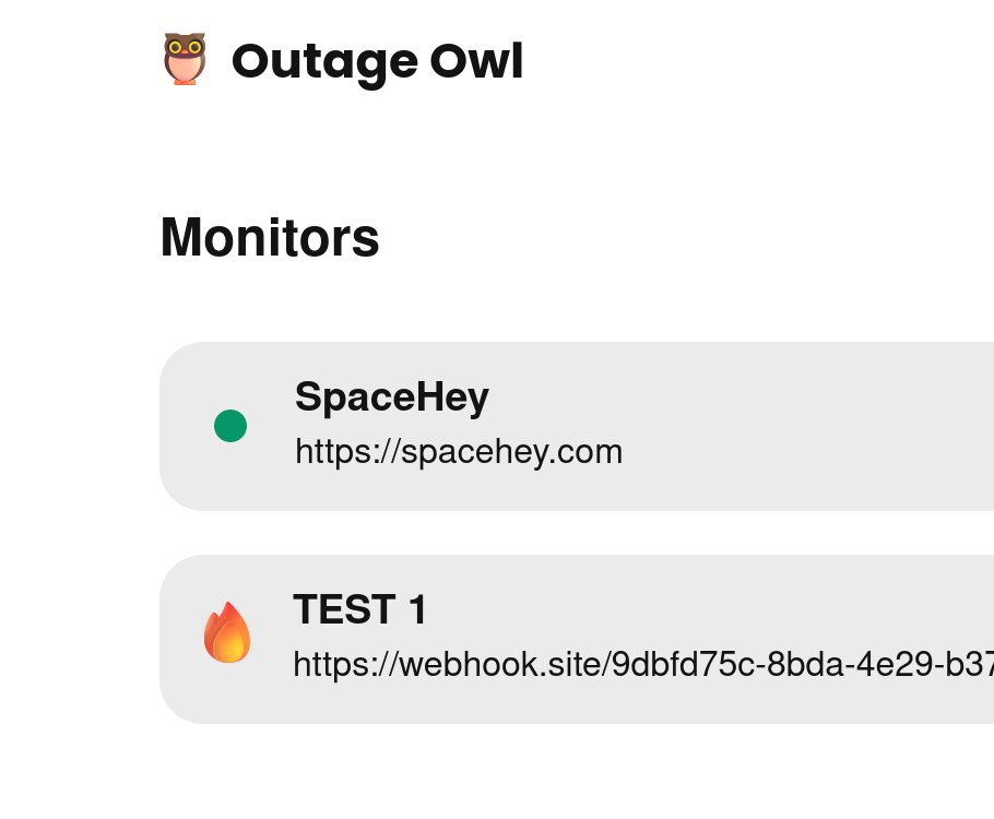 Finally had some time to work on OutageOwl.com again in the past days! It's running super solid for the past months and it looks really nice now!