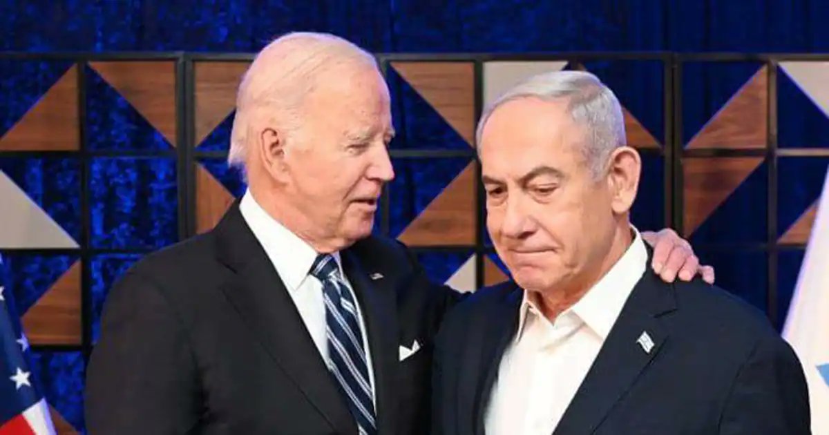 Triste..Muy triste..Biden le está diciendo a #NetanyahuWarCriminal que no ataque Irán porque le perjudica en las próximas elecciones.. Que ataque Rafat y siga ASESINANDO palestinos,sobre todo niños...No sé cuál da más asco 🤮🤮🤮.