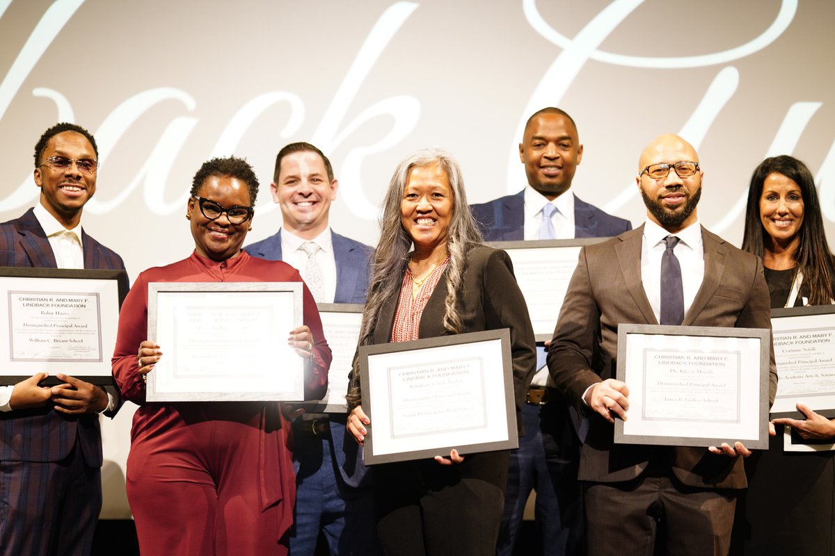 I was so honored to celebrate these seven distinguished principals, who have shown a deep commitment to their staff, students and families and are working hard to accelerate student academic achievement. Congratulations on winning the 2024 Lindback Award! #PHLED