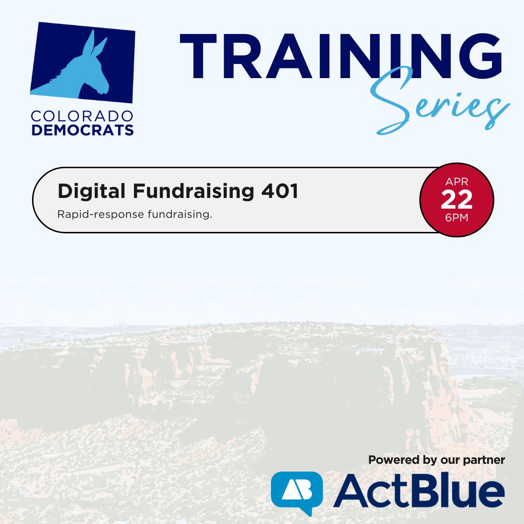 🚨 Ready to master Rapid-Response Fundraising? Join us on April 22 at 6 PM via Zoom! Learn to act fast & fundraise effectively. 🛠️ 🔗 Register here: actblue.zoom.us/meeting/regist… #RapidResponse #FundraisingExcellence #DigitalFundraising