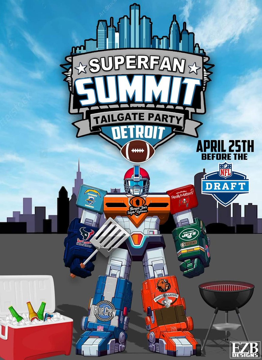 gnatstailgaters's tweet photo. Don't miss out on this epic tailgate in Detroit for the NFL Draft. Proceeds to benefit the @DetroitRescue
@Browns, @BrownSpiderCLE, @bigapplebrowns,
@ChiefWahoo22,
@kelseyyrusso
SUPERFAN SUMMIT NFL DRAFT TAILGATE PARTY #3Common #3CommonEvents https://t.co/npGSLgBa0N https://t.co/n77WqBXEQD