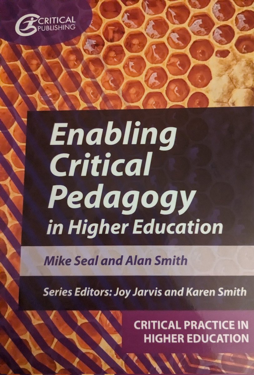 Looking forward to reading 'Enabling Critical Pedagogy in HE' 🤓📚 #criticalpedagogy #HE #ITE