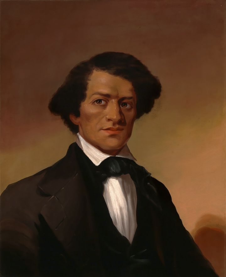 This painting of Frederick Douglass was likely based on the engraved frontispiece of his first autobiography, “Narrative of the Life of Frederick Douglass” (1845). Visit this portrait before 'One Life: Frederick Douglass' closes this Sunday: s.si.edu/3XbqwbW