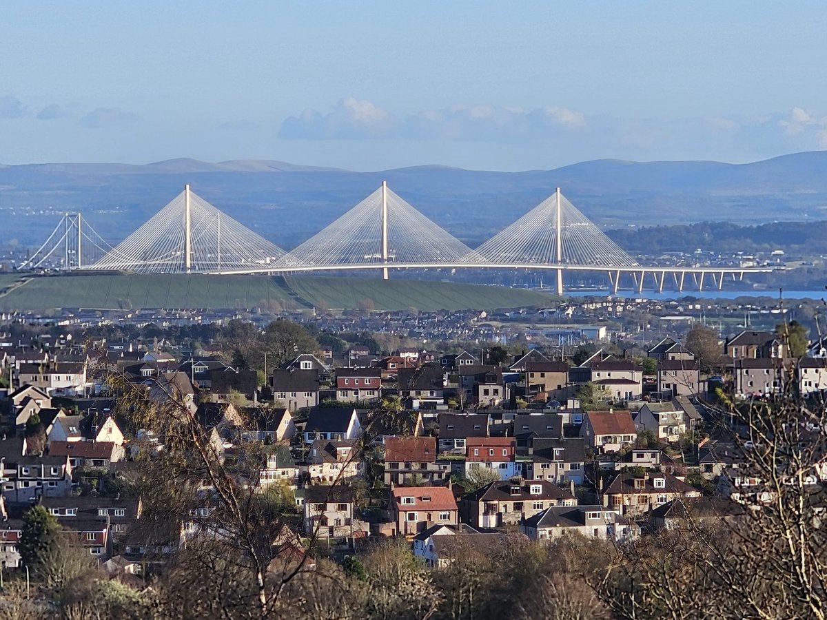 The Queensferry Crossing provides a spectacular backdrop to our city.