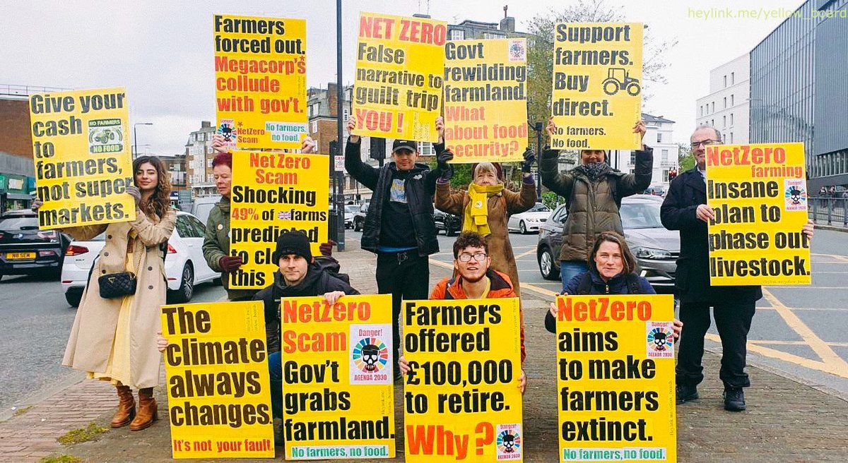 #nofarmersnofood #yellowboards #yellowboardarmy #london #rejectagenda2030 #foodsecurity #stayfree #outreach #rejectagenda2050 #climatecon #netzeromania