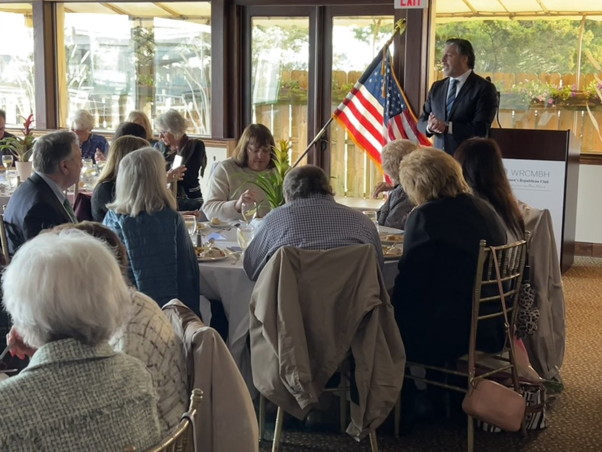 Great to be in Ocean County again today. Thank you to Valerie Magory and the Women’s Republican Club of Mantoloking and Bayhead for inviting us to their monthly meeting. Next stop… Monmouth County. See you on the trail soon!