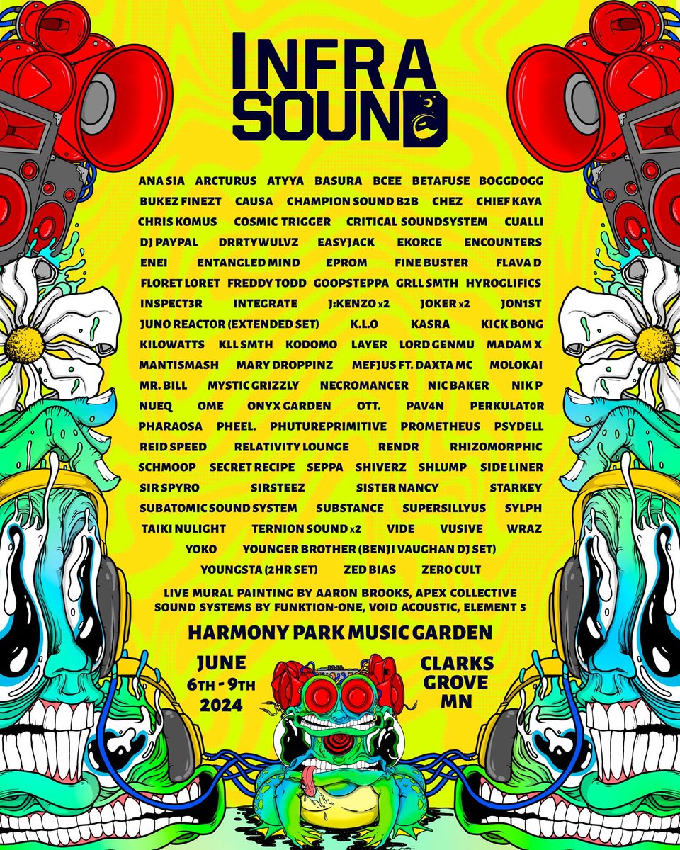 MusicFestivalWizard (@festivalwizards) on Twitter photo 🤯 <a href="/InfrasoundFest/">Infrasound Festival</a> in Harmony Park reveals solid lineup for 2024
musicfestivalwizard.com/festivals/infr… 🤯 <a href="/InfrasoundFest/">Infrasound Festival</a> in Harmony Park reveals solid lineup for 2024
musicfestivalwizard.com/festivals/infr…