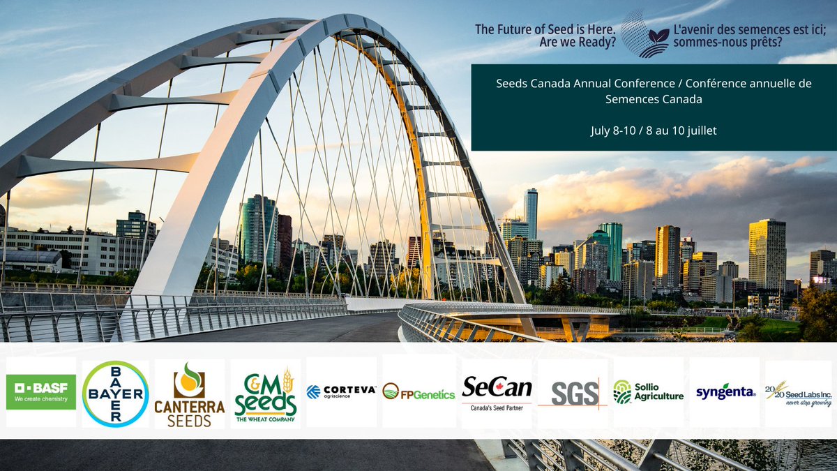 Join @BASFAgSolutions @Bayer4CropsCA @CortevaCA @SeCan @Seed_Testing @syngentacanada & the growing list of companies sponsoring the 2024 Seeds Canada Annual Conference: site.pheedloop.com/event/SCAnnual… #SeedsCanada2024 #CdnAg
