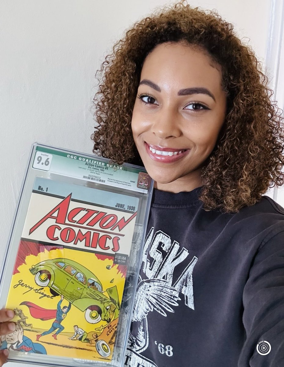 What better time to reshare my holy grail item. A reprint (sadly) of Action Comics #1 signed by Jerry Siegel himself 🥰 He and Joe Shuster have no idea how many they went on to inspire, including me. Forever grateful.