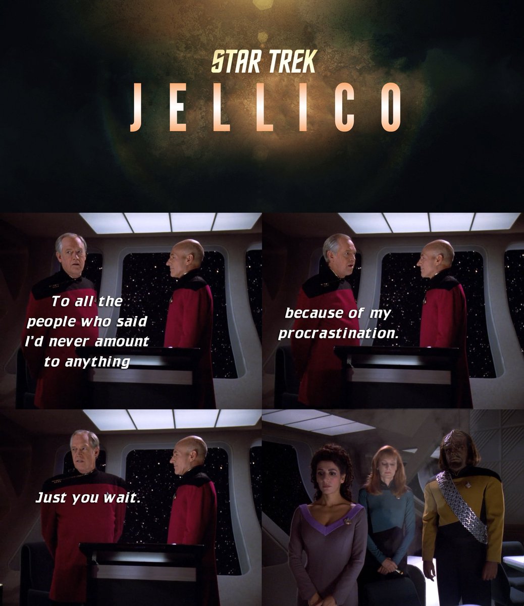 I've been meaning to post this for days #StarTrek #JellicoTrek