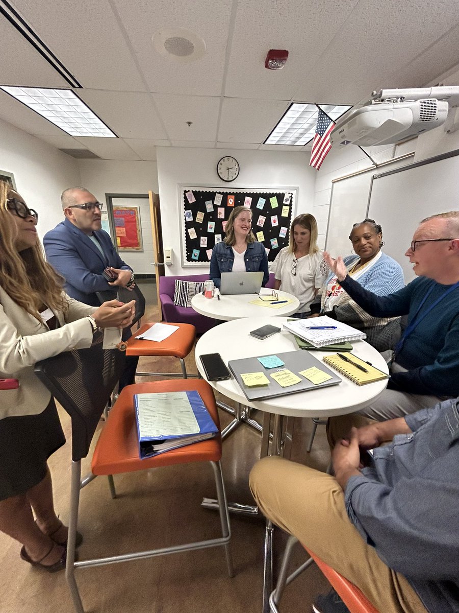 This afternoon I visited @LangstonHS_APS and saw a math class solving equations. I also witnessed the cross departmental collaboration with dynamic teachers! I also saw the Student Support team planning hard at work. #APSisAwesome #EveryAPSstudent