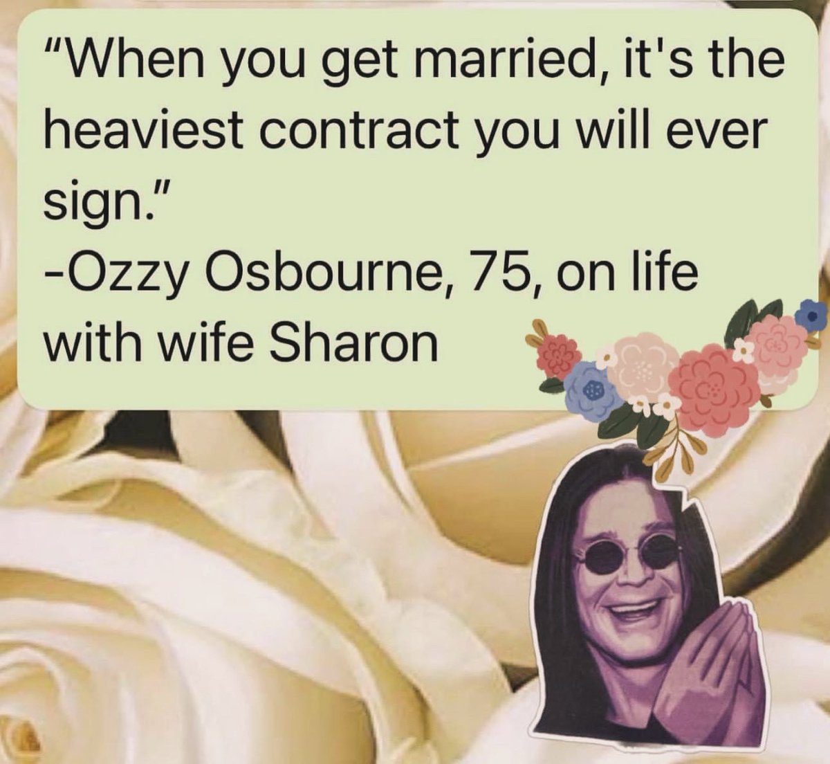 #ozzyosbourne #SharonOsbourne #marriage