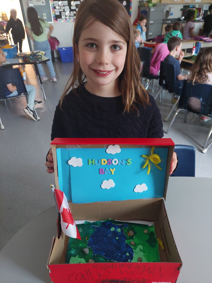 Grade 3 students can describe major landform regions and types of land use in Ontario during Social Studies classes. Check out the creative way Miss C chose to present her information on the Hudson Bay Lowlands. <a href="/hfcatholic/">Holy Family Catholic Elementary School</a>