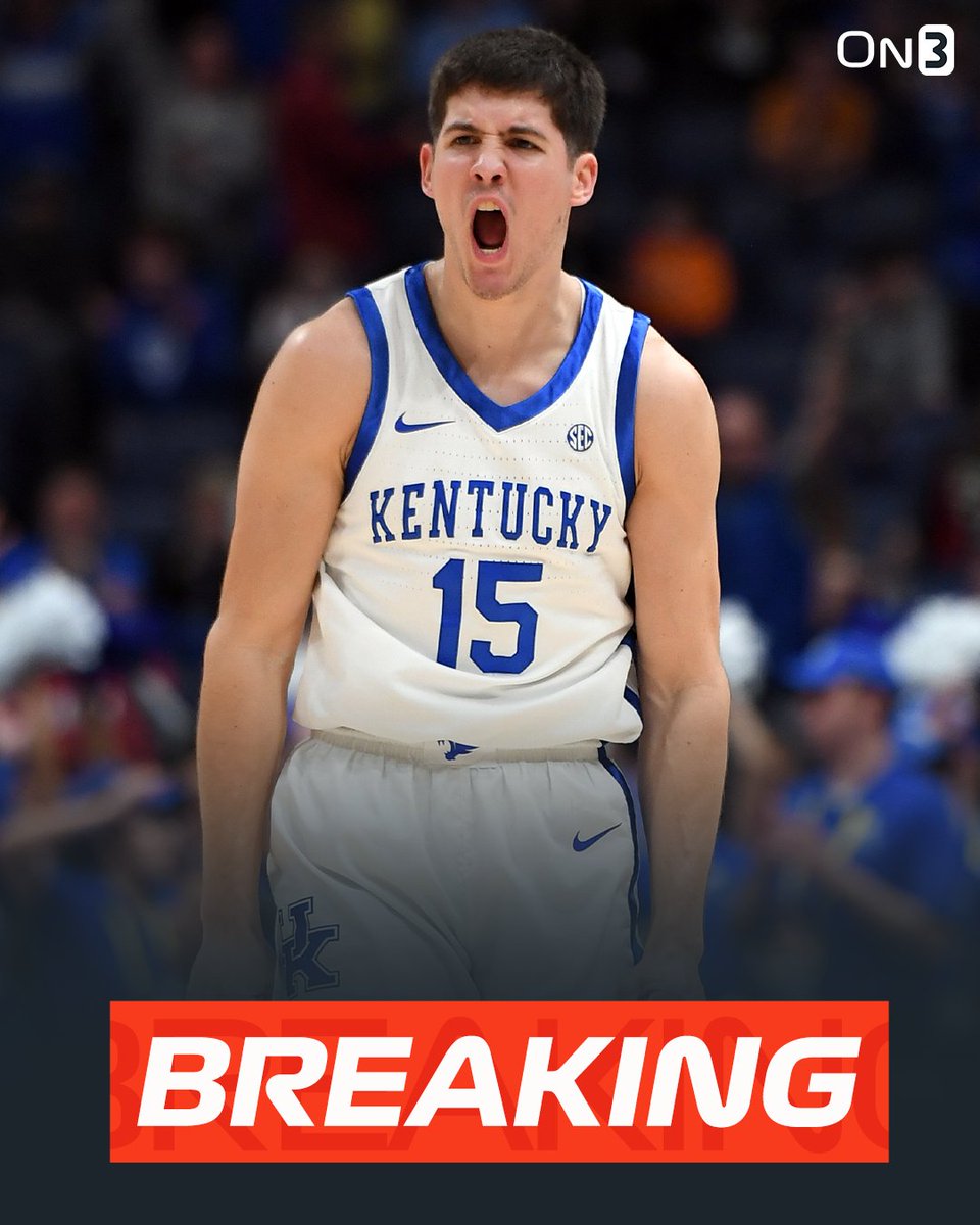 BREAKING: Kentucky star freshman Reed Sheppard will declare for the 2024 NBA Draft and forgo his college eligibility, he announced. on3.com/teams/kentucky…