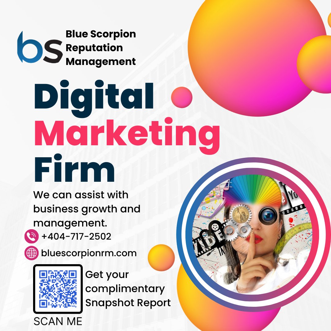 Our Digital Ads team is here to help you grow your business through effective advertising strategies. Scan the QR Code to learn more about how we can elevate your brand to new heights. #digitalads #advertising #bluescorpionrm