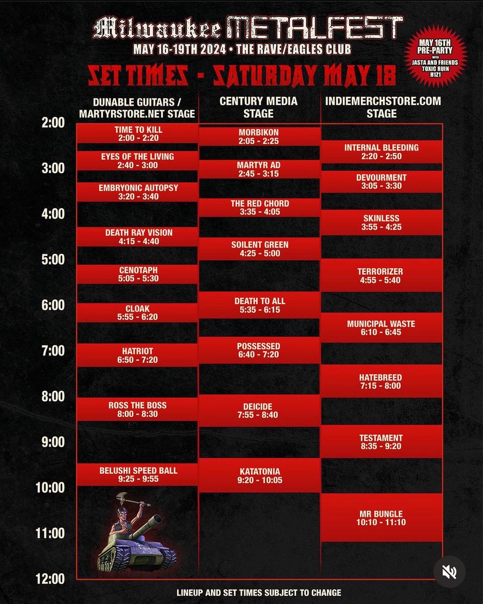 SoilentGreen's tweet photo. One month to go for the Milwaukee Metal Fest!! @MKEMetalFest 

TICKETS &amp; INFO:
https://t.co/YbN7Pb0JPk

#soilentgreen #soilentgreennola #soilentgreenband #milwaukeemetalfest #milwaukeemetalfest2024 #metalfest #livemusic #timetogrind #blastfromthepast https://t.co/JkAitA6VAK