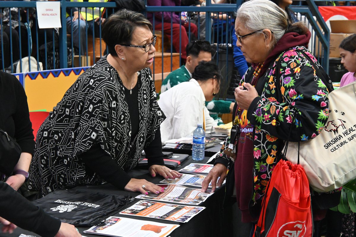 A heartfelt thank you to @siksikahealth for welcoming the First Nations Health Consortium to participate and sponsor the Siksika Health Fair.