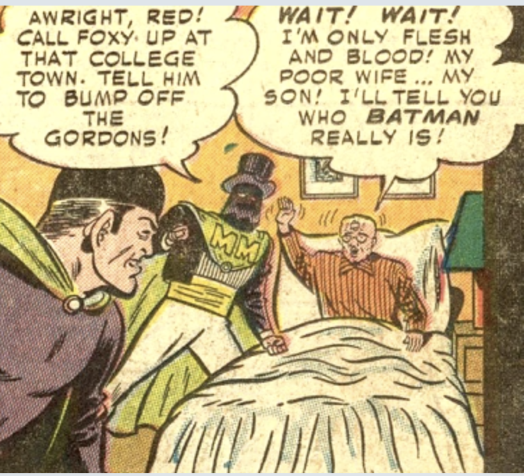 On #ThisDayInSupervillainHistory 82 years ago, Mr. Cipher, a masked crime lord who offered plastic surgery services debuted in Batman #71. Also debuting, the Masked Mystic who tried to get Commissioner Gordon to reveal Batman's secret identity after Gordon spied on Batman using…