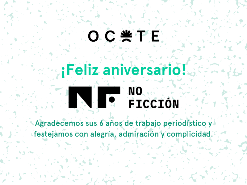 ¡Feliz aniversario @noficciongt !🎉 Agradecemos y celebramos sus 6 años de trabajo periodístico. 🔥🎙️✍️