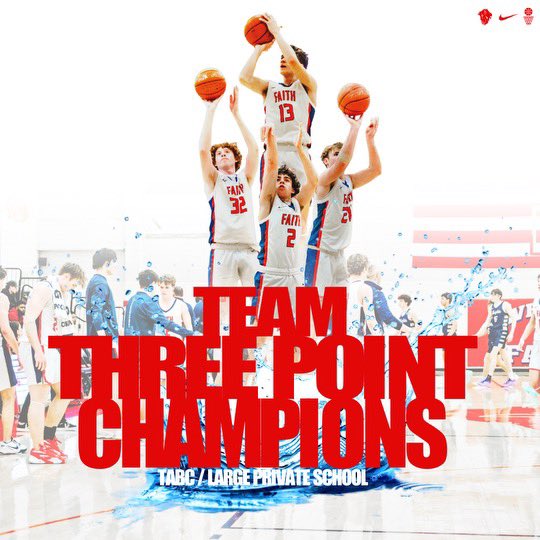 Congratulations to our 23-24 Faith Lions on being named the @Tabchoops Team 3-Point Champions for large private schools in Texas! —— @TAPPSbasketball @SportsDayHS @TXHSBB @LoneStarPrepsTX @Ath_Dynasty @TXPSbasketball @VYPEDFW @ihss_dfw @Gosset41 @GASOBlue @GASOMass @LSCSN