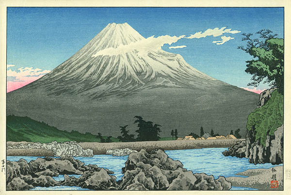 Fuji River, by Takahashi Shotei, 1930

#shinhanga