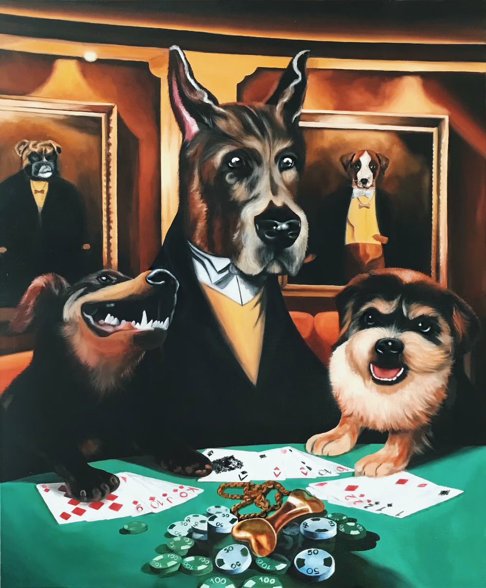 AnnaSinful's tweet photo. @ardavan_ Hi 👋 
“Dogs playing poker”
0,2 ETH
On OpenSea 
$BLOCK $PARAM 

https://t.co/dqPzp7Aezi https://t.co/irhztkS47E