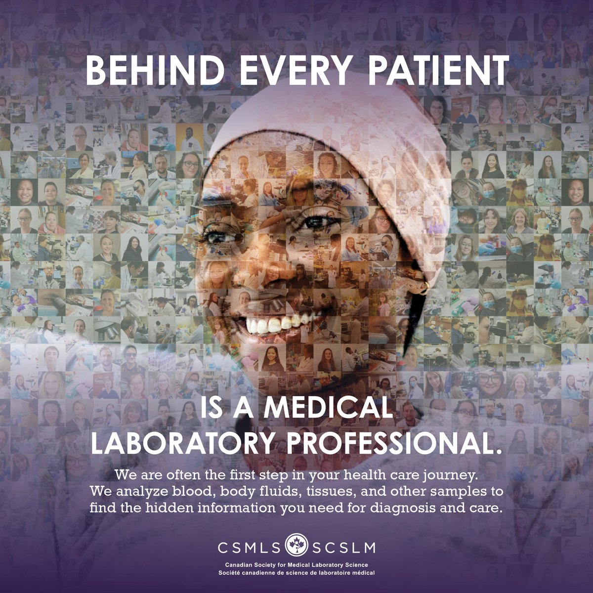 You might not always see us, but we provide accurate test results to your health care team who rely on us to keep you safe. 

We are #BehindEveryPatient.