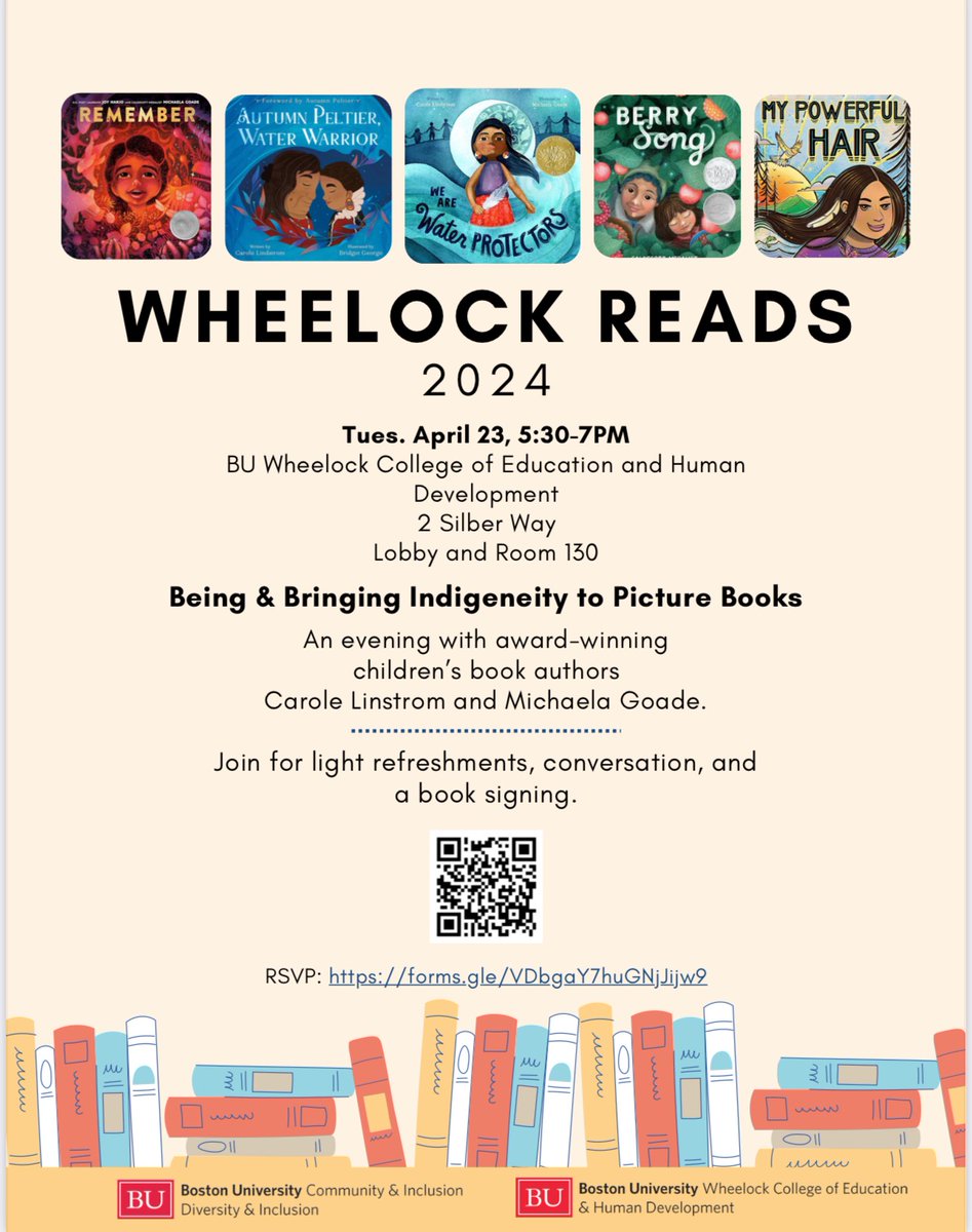 Join @BUWheelock READS event on Tuesday, April 23rd! Open to all! RSVP ➡️ spr.ly/6013b3oG1