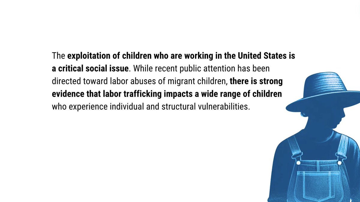 With researchers at @NYUMarron & @LoyolaLawSchool, @amfarrell1 examined how a lack of understanding around victim demographics and the circumstances that ensnare children in trafficking situations is leading to an inadequate response by first responders. bit.ly/4d1KIoc