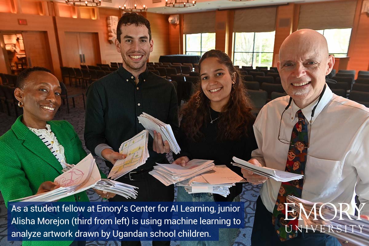 Emory's Center for AI Learning offers experiential learning opportunities to students, bridging AI with real-world projects and fostering a holistic approach to AI education. links.emory.edu/Vb