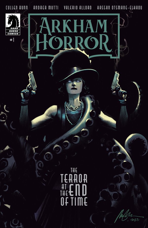 Horror awaits in Arkham Horror: The Terror at the End of Time, the first comic addition to the #ArkhamHorror Universe by @DarkHorseComics! @DailyDeadNews has all the details: bit.ly/3U4tgqz