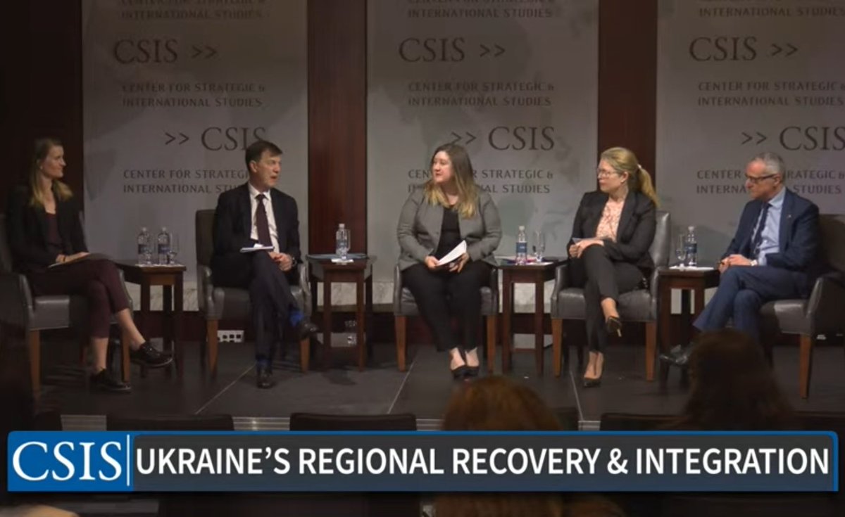 As a speaker at the @CSIS Global Development Forum today, I spoke about the human, economic, and security impact of the war in neighboring 🇺🇦Ukraine, shared my thoughts on how 🇲🇩Moldova can engage to rebuild Ukraine, while both advancing on the path to 🇪🇺EU accession. Link below