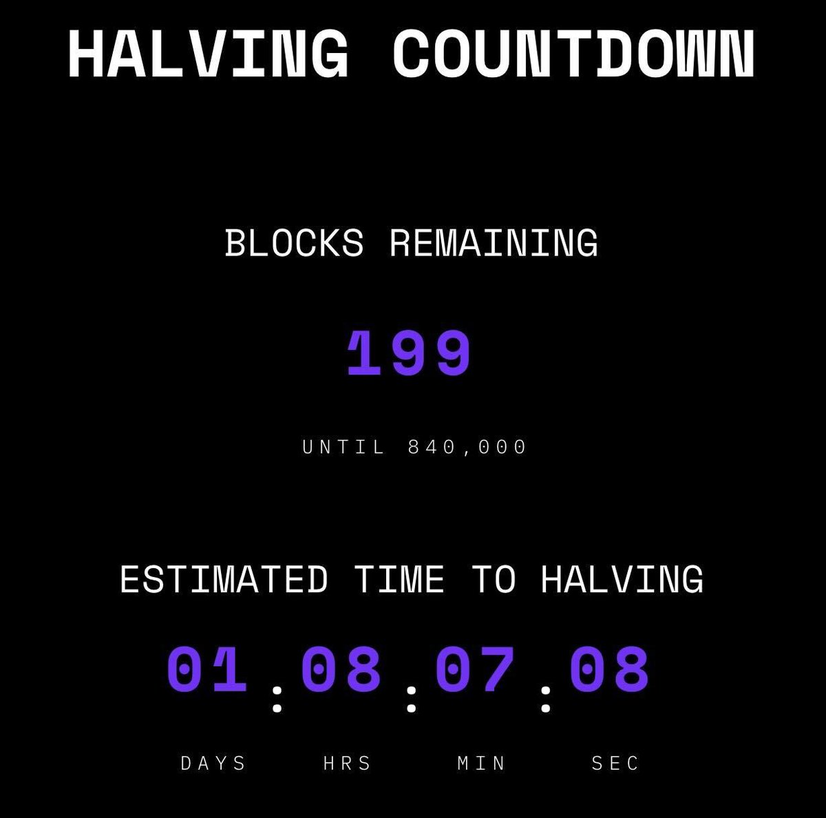 HALVING IS COMING 🤝🔥