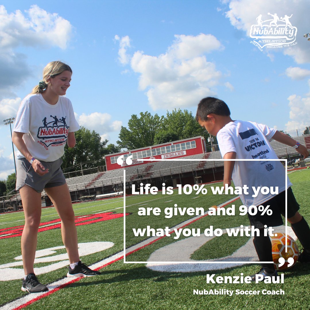 NubAbility's tweet photo. April is #LimbLossAwareness Month. We are celebrating by sharing motivational quotes from some of our favorite #adaptiveathletes - the volunteer coaches who instruct and inspire limb-different children at #NubAbility camps.
#IAmAdaptive
#LLLDAM2024
#DontNeed2 https://t.co/77d28NwijV