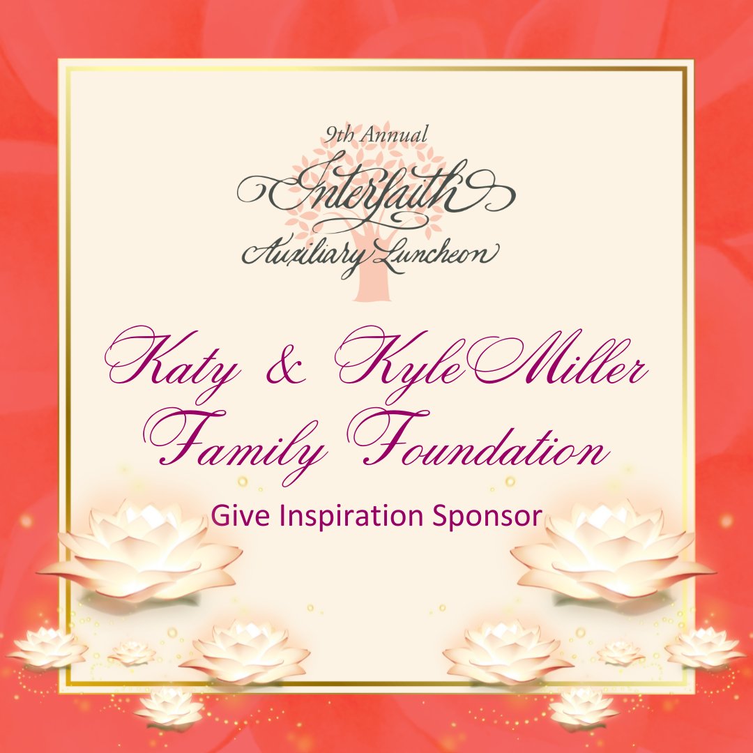 Our gratitude to the Katy and Kyle Miller Family Foundation for becoming a Give Inspiration Sponsor! Thank you for helping us make a difference!

#interfaithnews #interfaithdallas  #empowerfamilies #endhomelessness #bethechange #fightpoverty #dallasdonations #dallasnonprofit